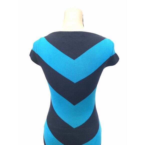 C. Wonder Boatneck Chevron Knit Sweater Dress - Picture 5 of 6